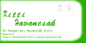 kitti havancsak business card