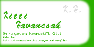 kitti havancsak business card